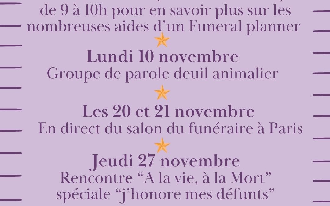 Actualité de novembre